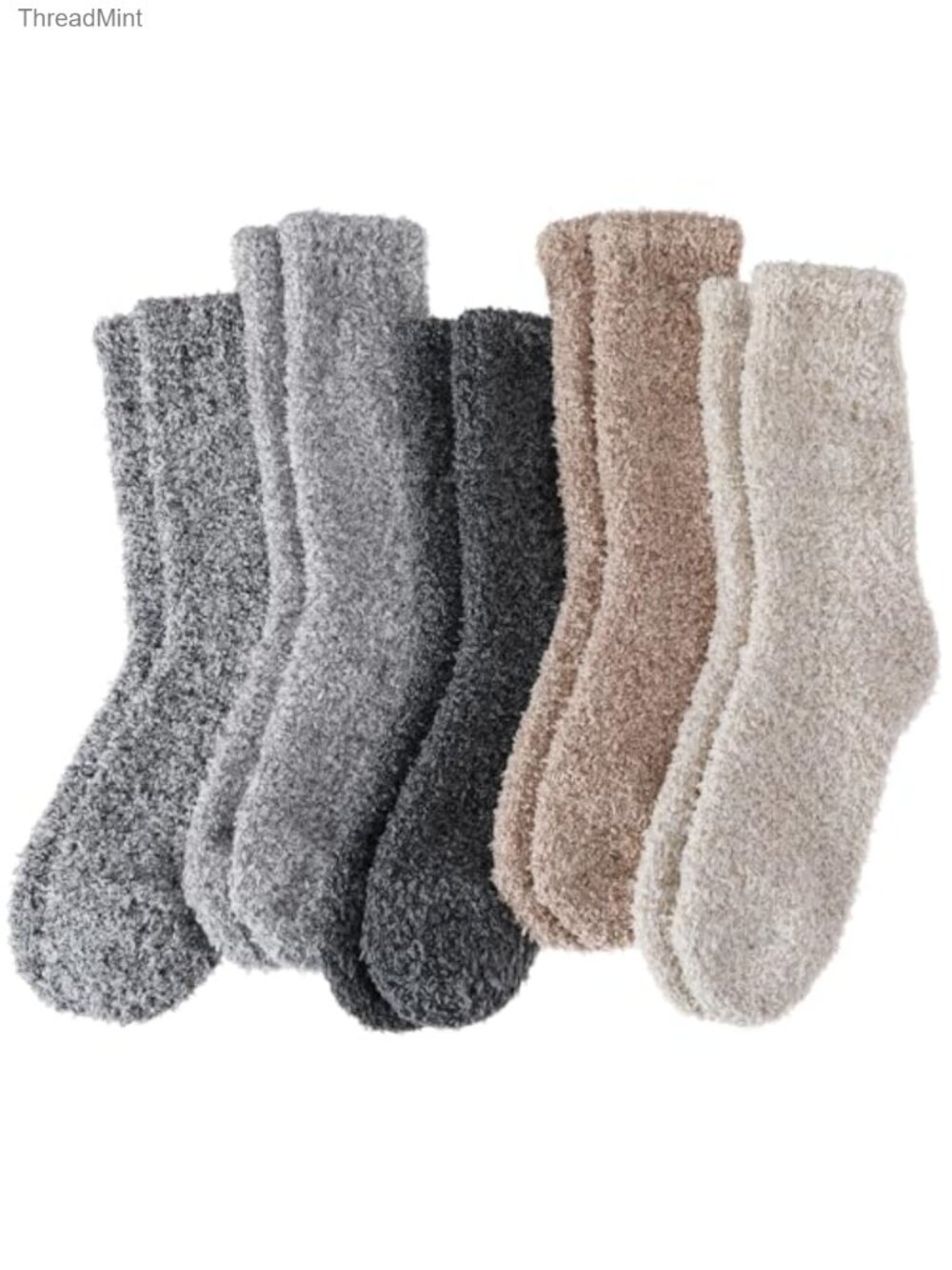 Fuzzy Slipper Socks Microfiber Blend Cozy Warm Winter Home Socks